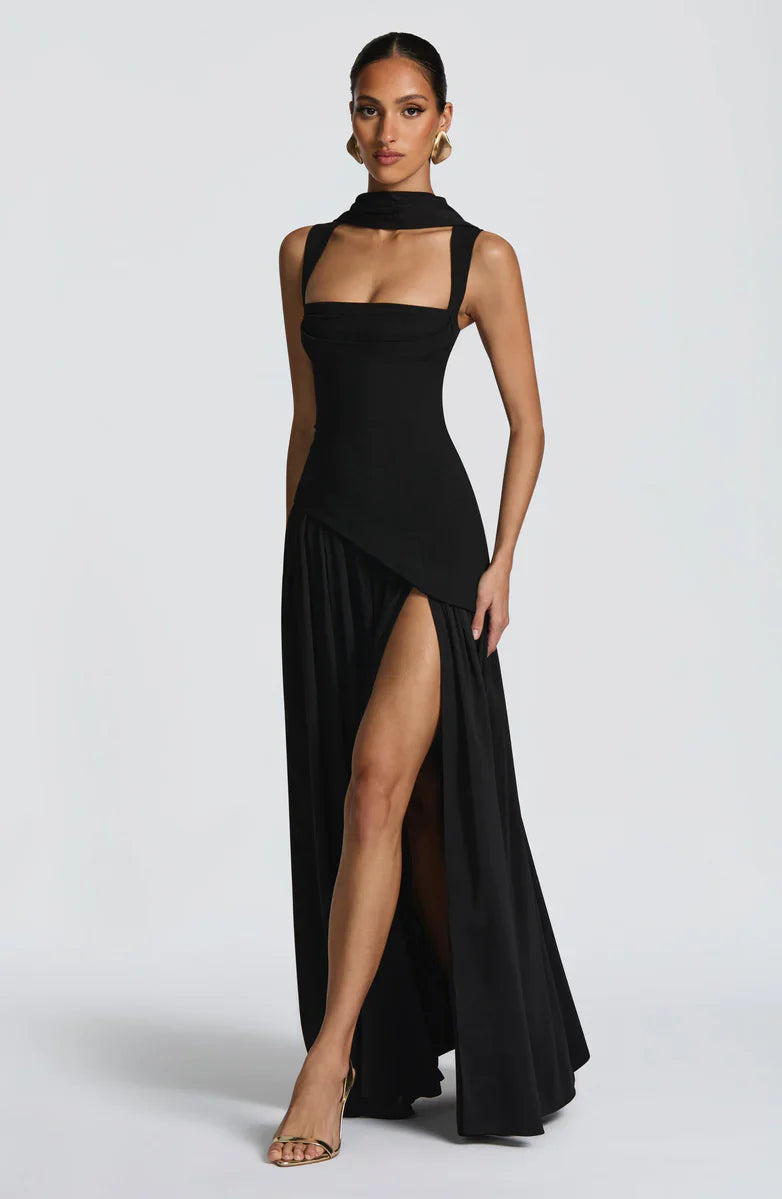ZAFIRA | Robe longue satinée