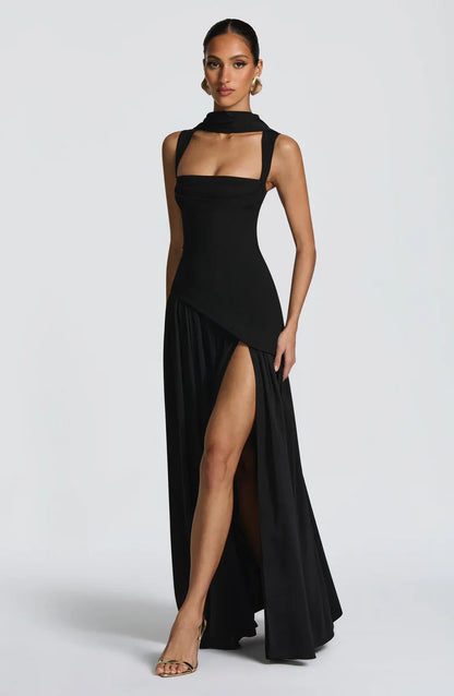 ZAFIRA | Robe longue satinée
