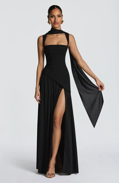 ZAFIRA | Robe longue satinée