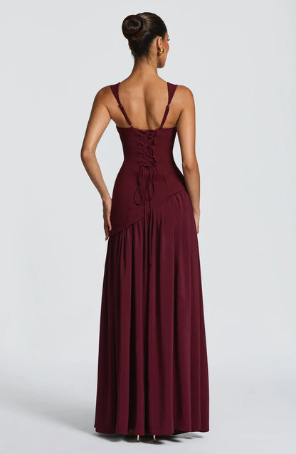 ZAFIRA | Robe longue satinée