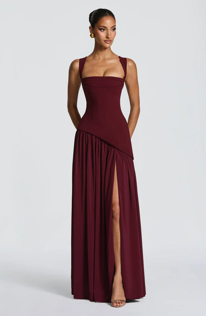 ZAFIRA | Robe longue satinée