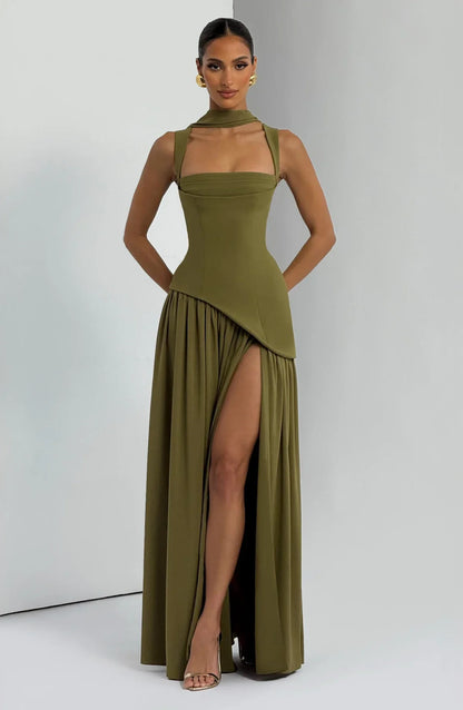 ZAFIRA | Robe longue satinée