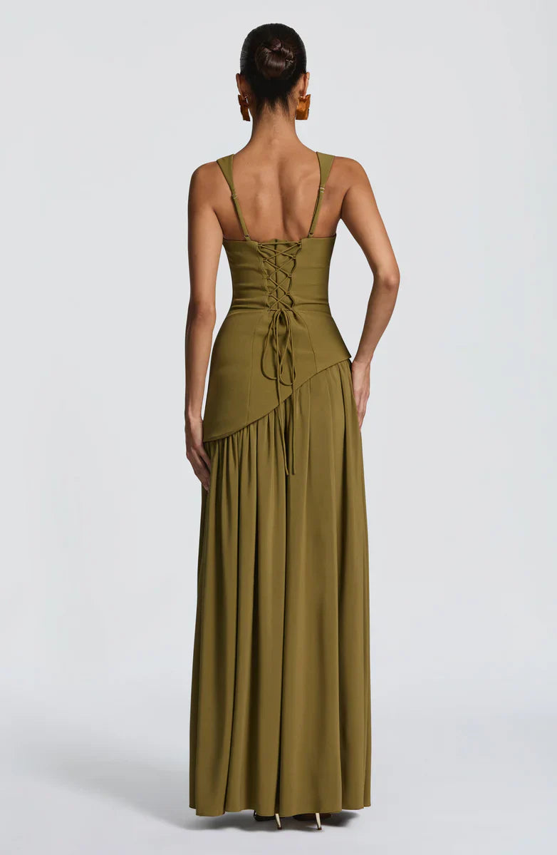 ZAFIRA | Robe longue satinée