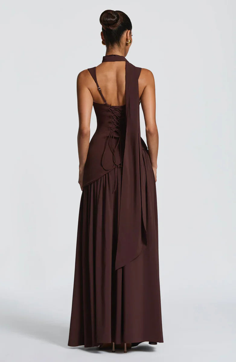 ZAFIRA | Robe longue satinée