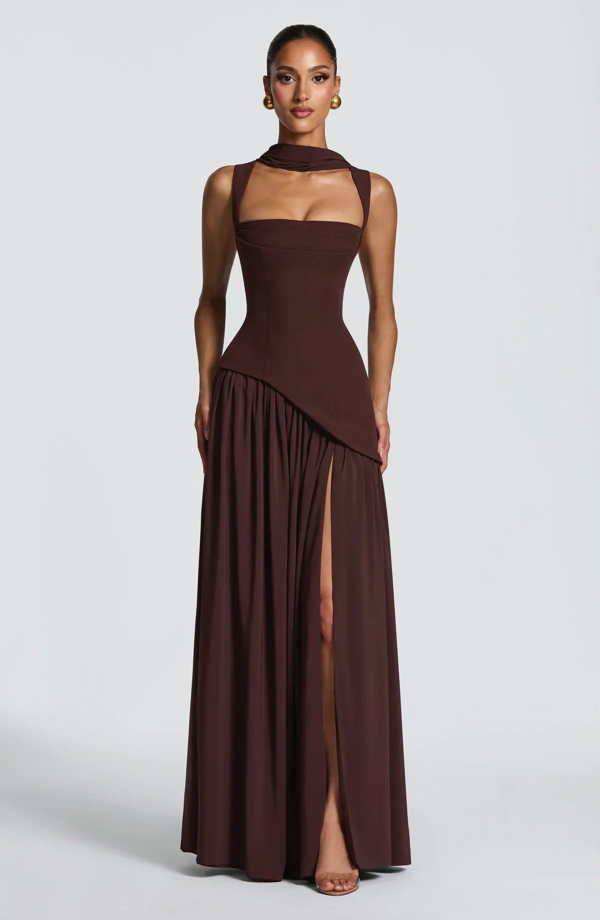 ZAFIRA | Robe longue satinée